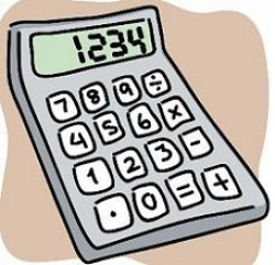 Calculator Clipart - Letters