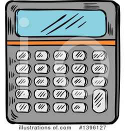 Calculator Clipart #1396127 - Illustration by Vector Tradition SM