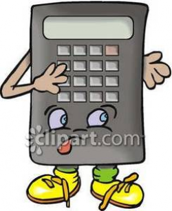 Animated Calculator Royalty Free Clipart Picture
