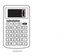 calculator clipart black and white 6 | Clipart Station