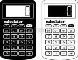 calculator clipart black and white | Clipart Station