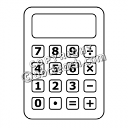 28+ Collection of Calculator Clipart Black And White | High quality ...