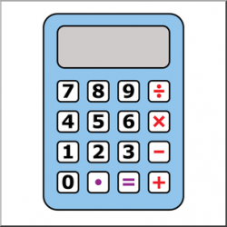 Clip Art: Calculator Color Blank I abcteach.com | abcteach
