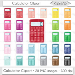 Calculator Clipart Calculator Clip Art Rainbow Math Colorful Back to ...