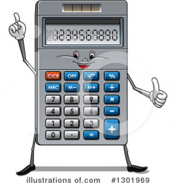 Calculator Clipart #1301969 - Illustration by Vector Tradition SM