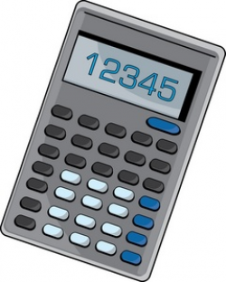 Calculator Clipart Image - Electronic calculator