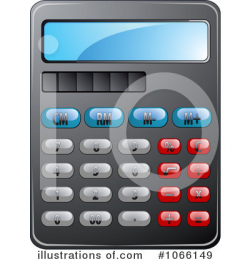 Calculator Clipart #1066149 - Illustration by Vector Tradition SM