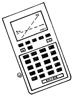 Graphing Calculator Clipart