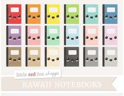 Kawaii Notebook Clipart ~ Illustrations ~ Creative Market
