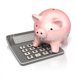 Calculator Piggy Bank - Medical and Health - Great Clipart for ...