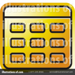 Calculator Clipart #1250816 - Illustration by Lal Perera