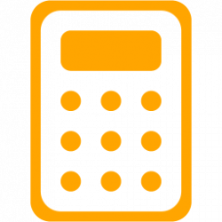 Orange calculator 3 icon - Free orange calculator icons