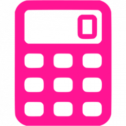 Deep pink calculator 2 icon - Free deep pink calculator icons