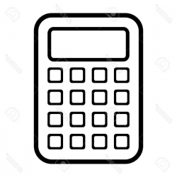 Pretty Inspiration Ideas Calculator Clipart Top View Of Black ...