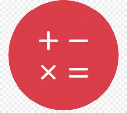 Red Circle clipart - Calculator, Red, Font, transparent clip art