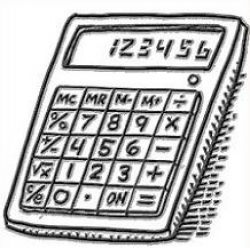 Free School Calculator clipart