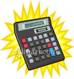 Big Solar Power Calculator - Royalty Free Clipart Picture