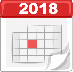 Clipart - 2018 calendar