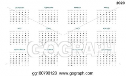 Vector Illustration - Calendar infographic, table chart ...