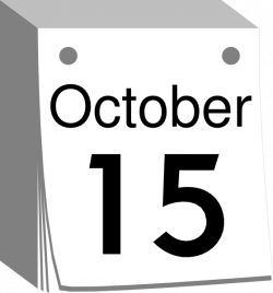 October Calendar Date Clip Art at Clker.com - vector clip art online ...