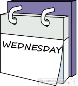 Calendar Clipart- day-week-calendar-wednesday-7615A - Classroom Clipart