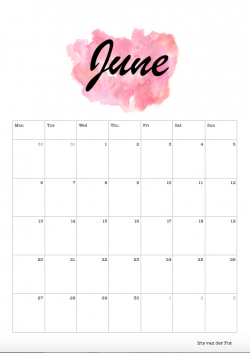 june 2017 calendar clipart | Organizational Things I like ...