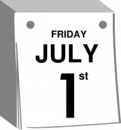 July 1 St Calendar Clip Art at Clker.com - vector clip art online ...