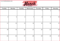 Background Red March Calendar | Free Images at Clker.com - vector ...
