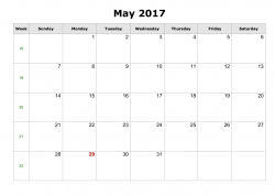 Blank May 2018 Calendar Templates, Calendar May 2018