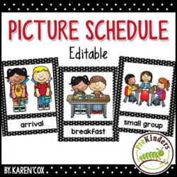 Picture Schedule {Editable} - Pre-K, Preschool