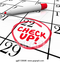 Stock Illustration - Check-up words calendar reminder appointment ...
