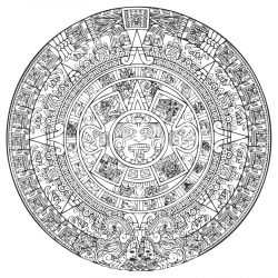 Aztec Calendar Vector [EPS File] - accurate, ancient, antiquities ...