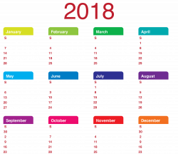 2018 Transparent Calendar PNG Clipart Picture | Gallery ...