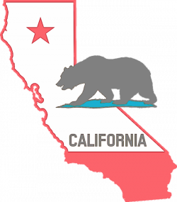 California Clipart Basic - California State Outline With ...