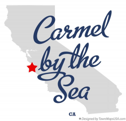 Map of Carmel-by-the-Sea, CA, California