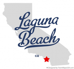 Map of Laguna Beach, CA, California