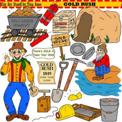 Clip Art Gold Rush | Gold rush, Teacher pay teachers and Teacher