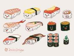 Cute sushi Clip Art commercial use food images maki