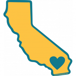 Heart in California. Show your California Love and Pride. – The ...