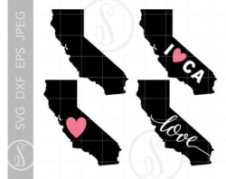 California heart png | Etsy