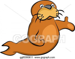 Vector Art - Sea lion friend. EPS clipart gg83393611 - GoGraph
