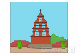 Clipart - mission-san-miguel-arcangel-founded-in-1797-clipart-521 ...
