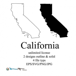 California Vector State Clipart California svg State png