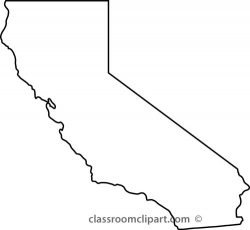 Map Of California Outline california clipart california outline ...