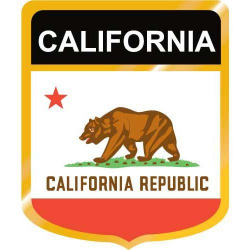California Flag Crest Clip Art