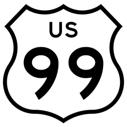 U.S. Route 99, California-Style Sign | I couldn't find a Fli… | Flickr