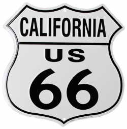 Route 66 Highway Shield, California - Traditional - Novelty Signs ...