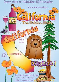 California clip art, USA clip art, cute clip art for teachers ...