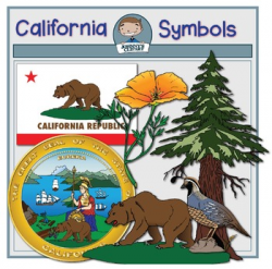 California State Symbol Clipart by Johnny's Clipart | TpT