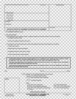 Document Judgment California Template PDF PNG, Clipart ...